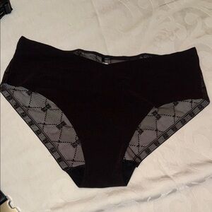 Victoria’s Secret Black Sheer Panties with Lace Detail